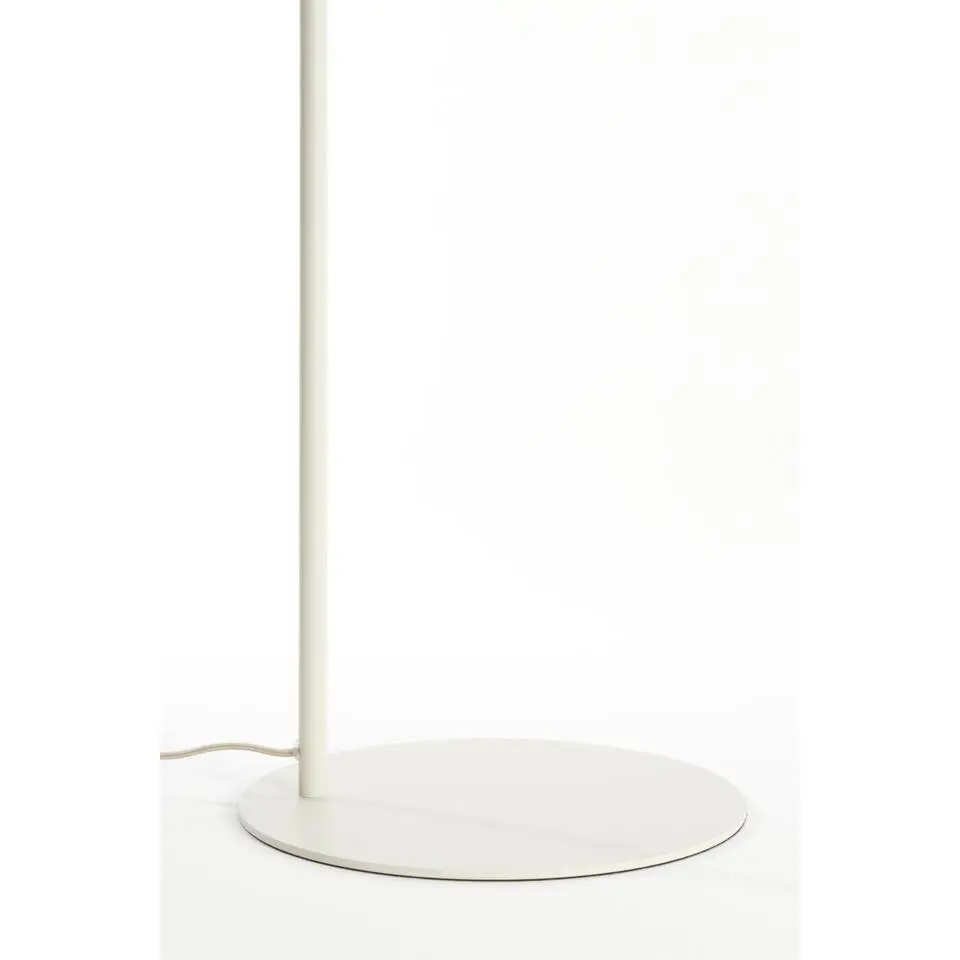 Light & Living - Bisho vloerlamp 47x28x160 cm - glas helder crème