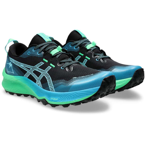 Chaussure trail ASICS GEL-TRABUCO 12 BLACK/BRIGHT CYAN