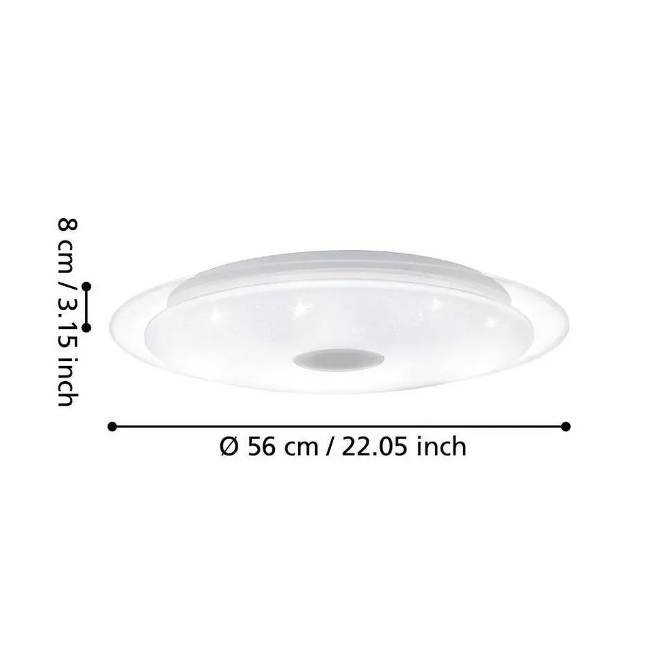 EGLO Lanciano 1 Plafonnière - 56 cm - Wit