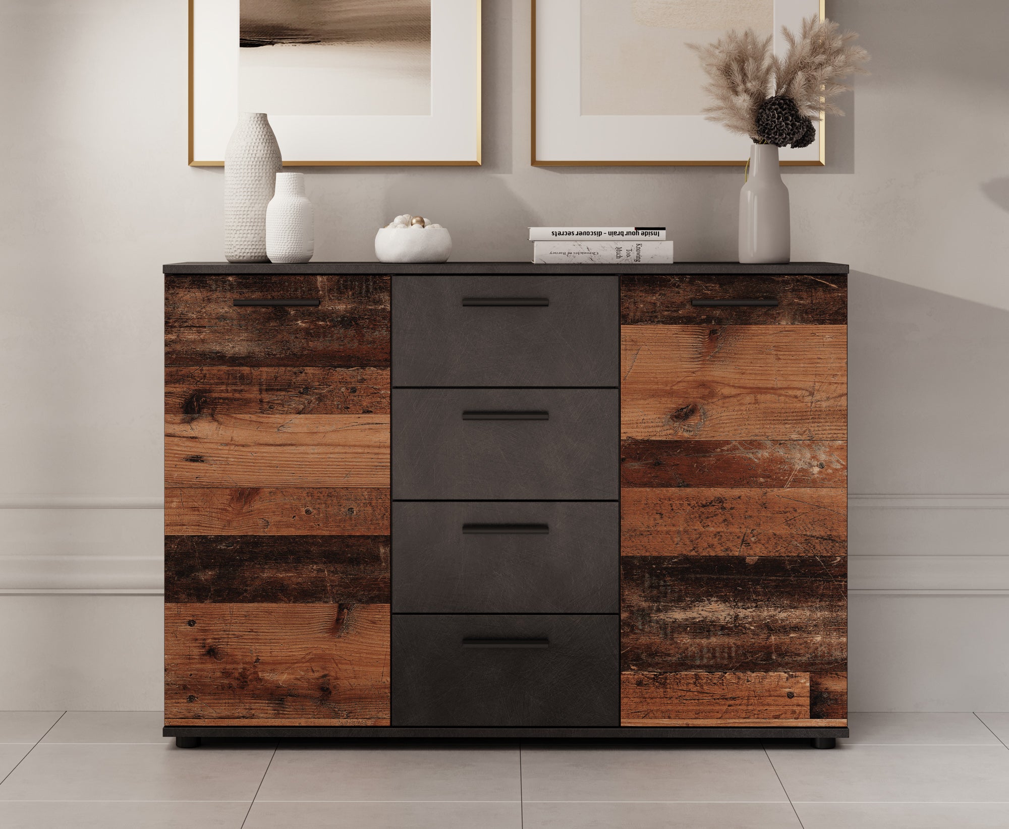 Bellini - Dressoir - Grijs - 120x33x85 cm