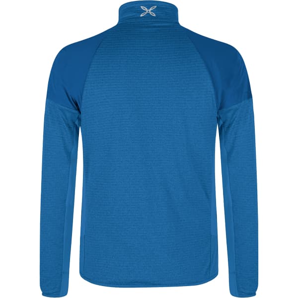 Veste polaire randonnée MONTURA THERMAL GRID 2 MAGLIA DEEP BLUE/ORANGE