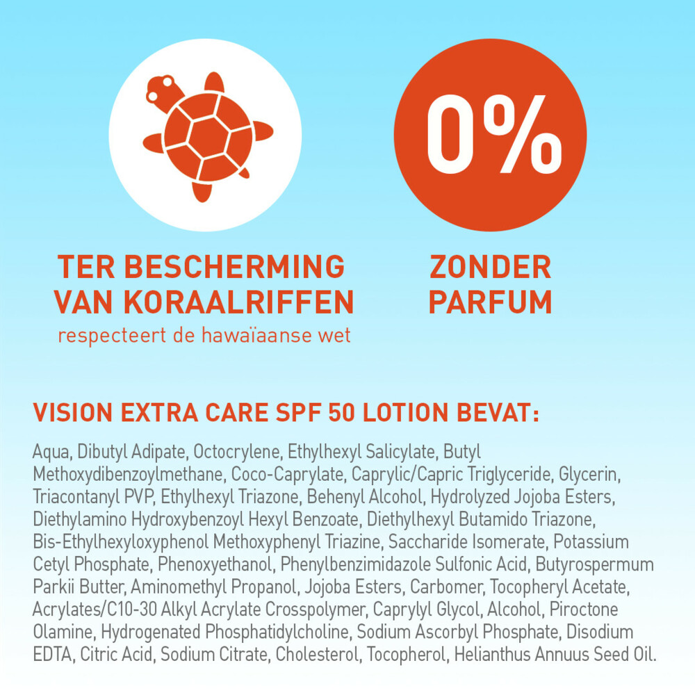 Vision Zonnebrand Crème Extra Care SPF 50185 ml