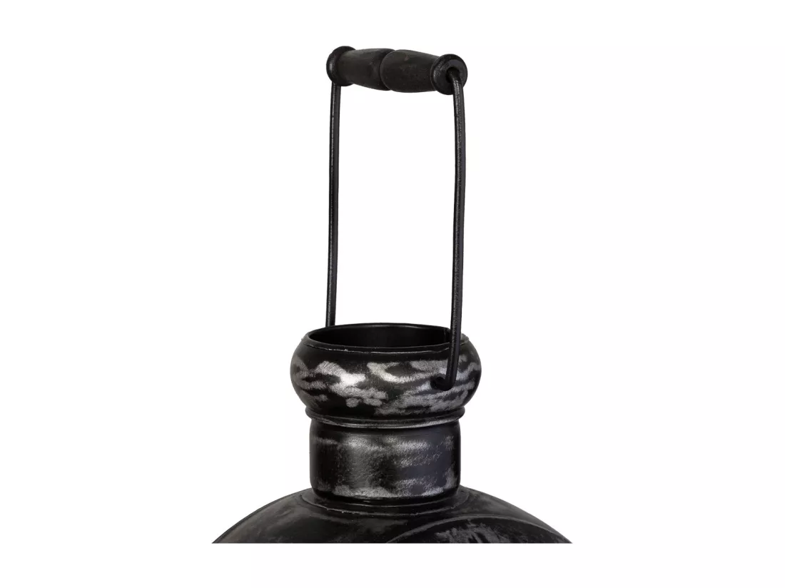 Chandelier en métal argenté 29x21x40h