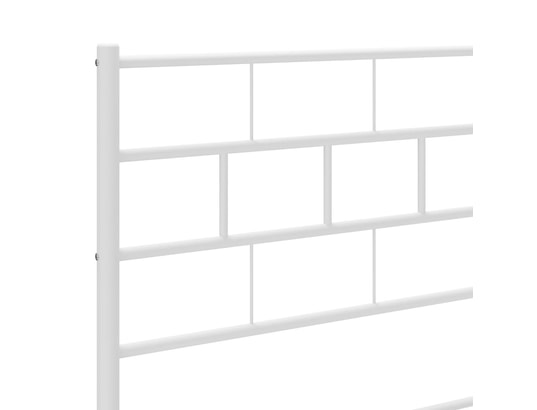VIDAXL - Tête de lit métal blanc 160 cm
