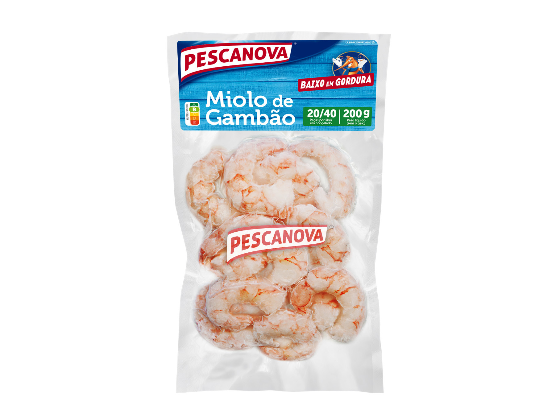 MIOLO GAMBÃO PESCANOVA 20-40 200G