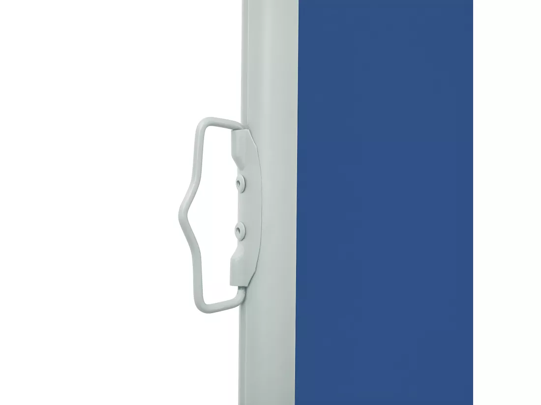 Auvent latéral rétractable de patio 140x500 cm Bleu