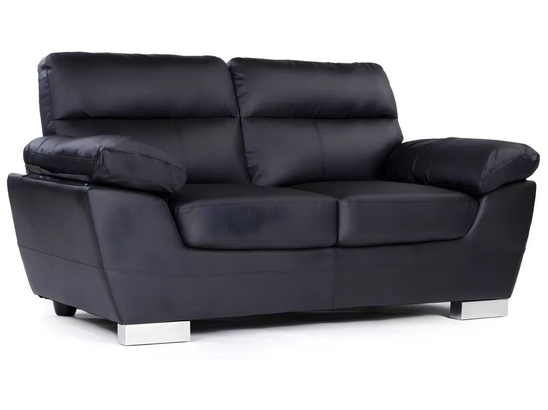 Canapé fixe en cuir reconstitué et PVC 