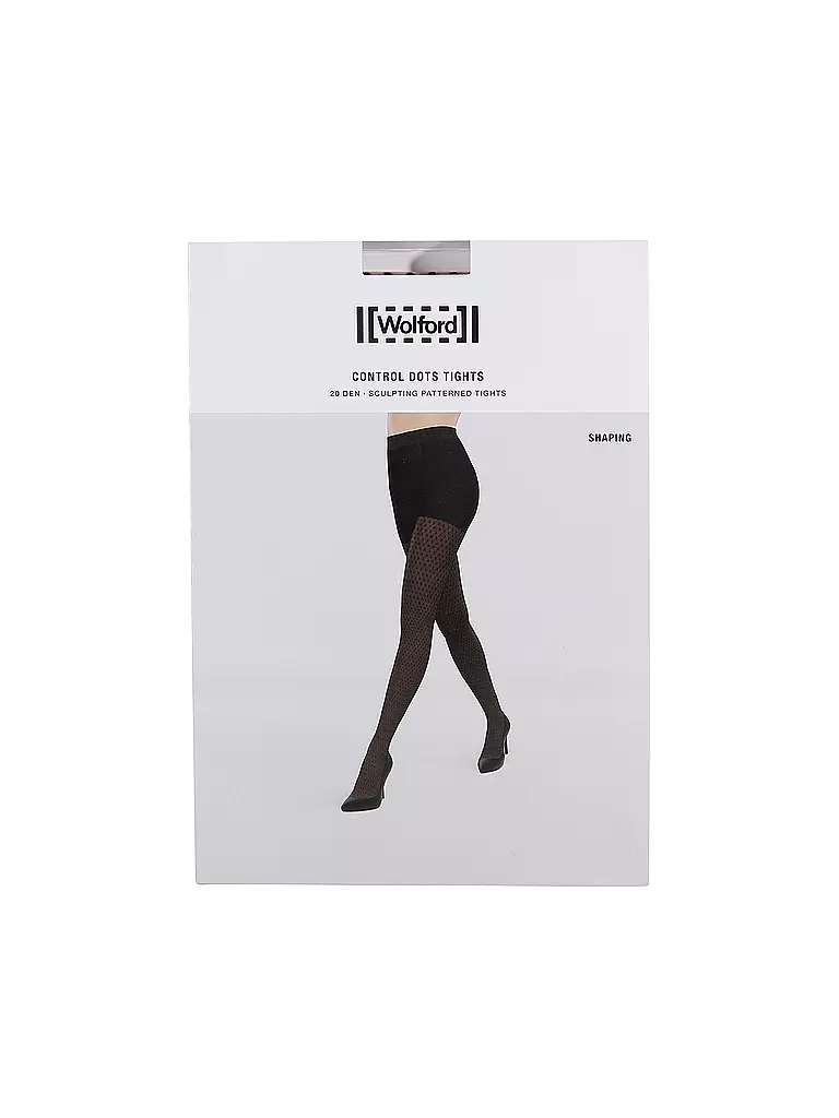 WOLFORD Funktionsstrumpfhose CONTROL DOTS 20 fairly light / black beige