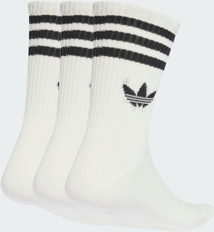 adidas - Mid Cut Crew-sokken - Wit - Katoenmix - Set van 3 Paar