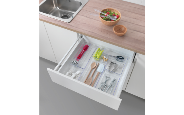 Metaltex Schubladen Organizer / Behälter stapelbar transparent