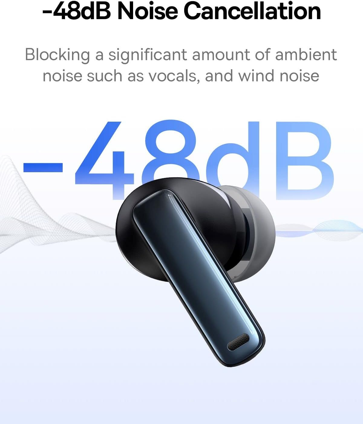 Bowie M2s ANC In-Ear Bluetooth 5.3 Kopfhörer TWS Headset inkl. Ladecase (NGTW350101) - Cluster Black (Schwarz)