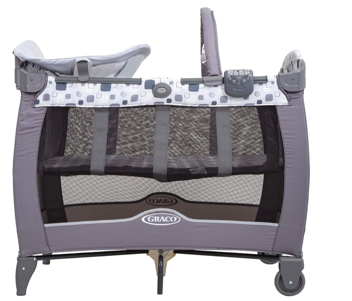 LIT DE VOYAGE PLIANT CONTOUR ELECTRA - PATCHWORK GREY - Gris