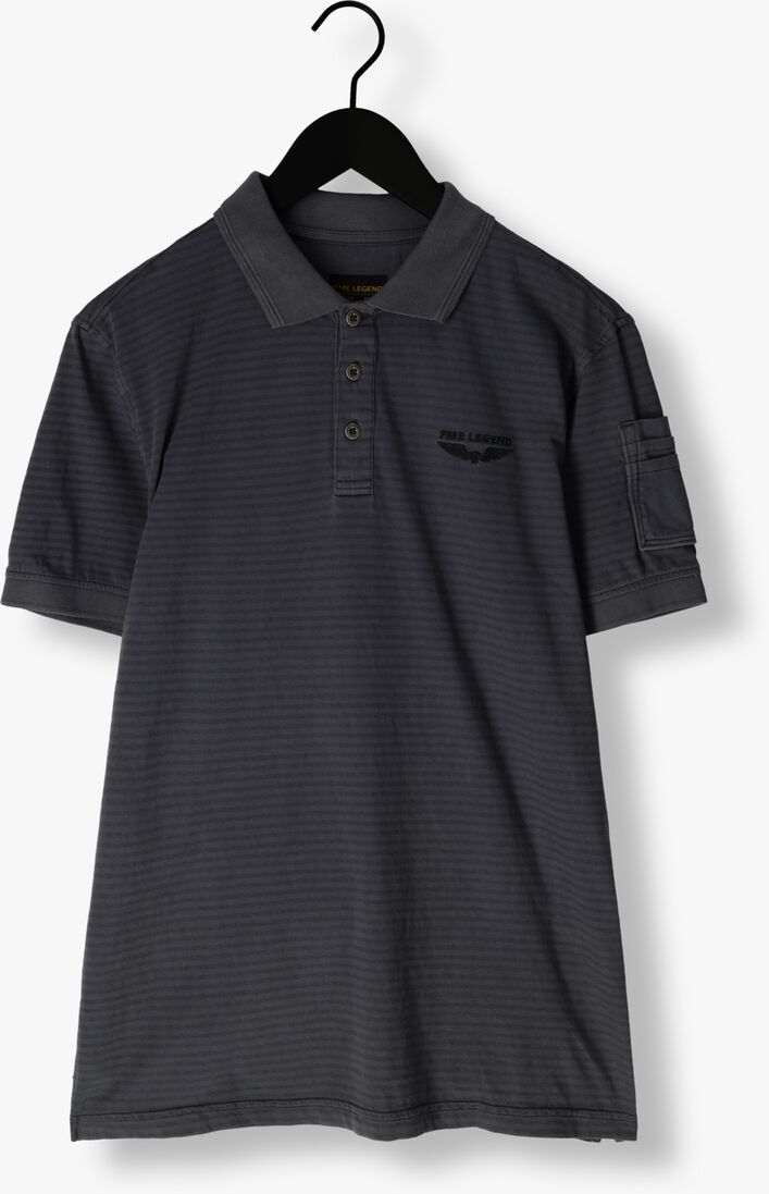PME LEGEND witte pme legend polo short sleeve polo melange striped
