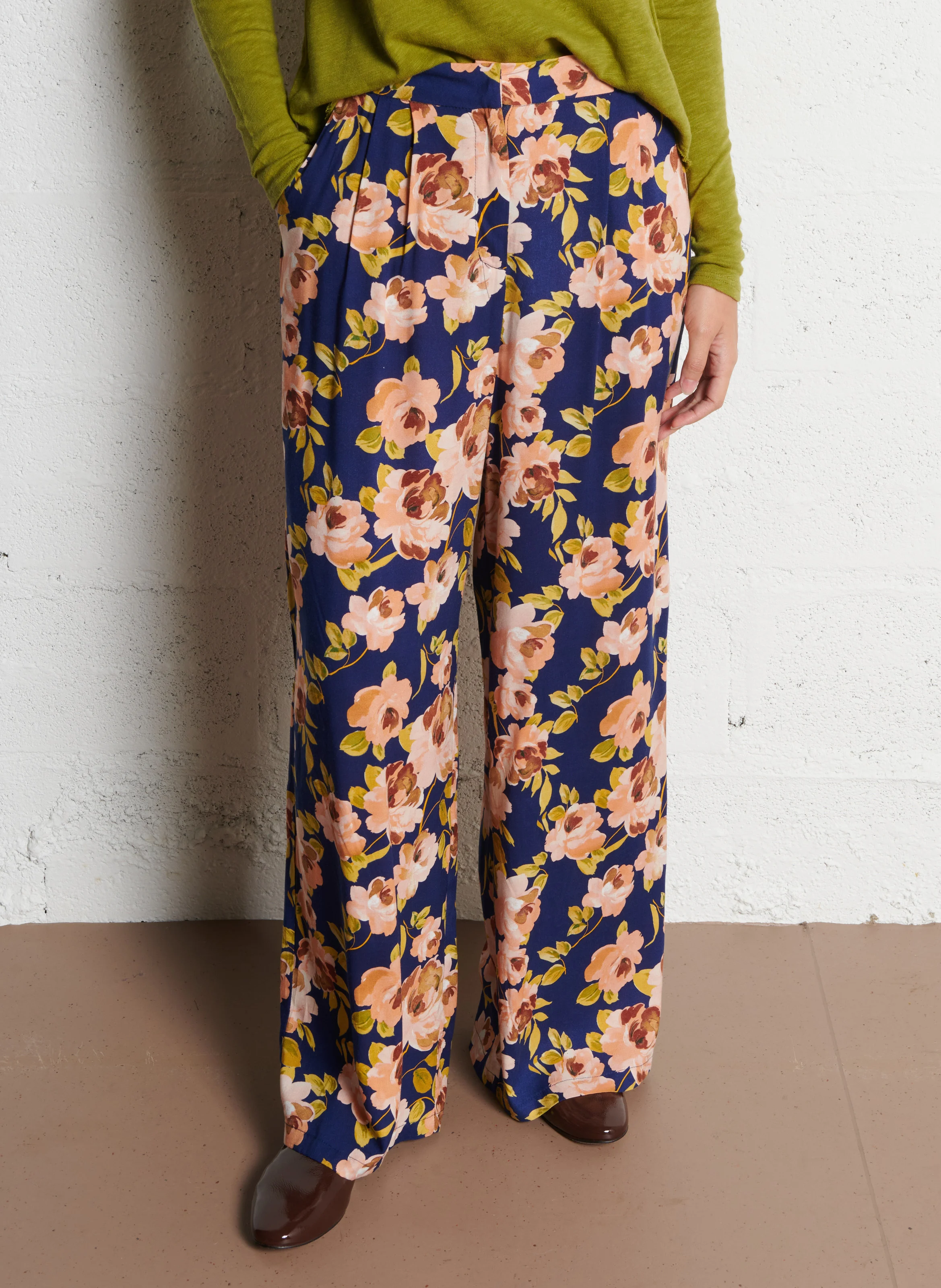 POZO - Pantalon droit imprimé | Multicolore