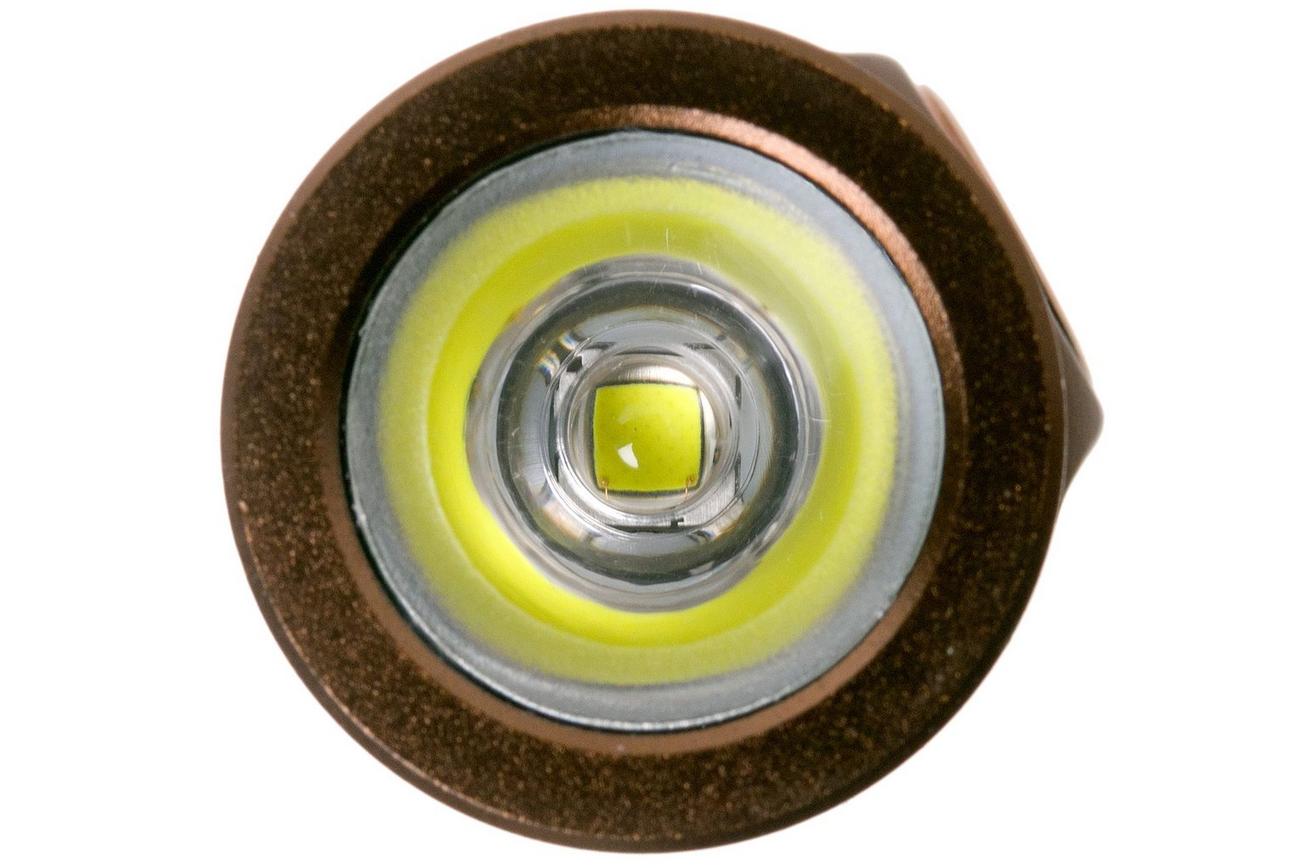 Fenix E05R oplaadbare sleutelhangerzaklamp, bruin