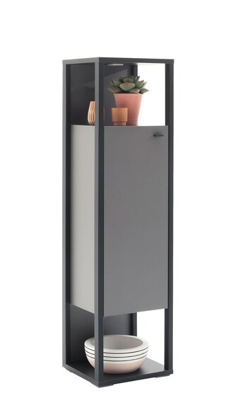 Highboard LUXOR 40 x 150 cm Royal grau/ anthrazit