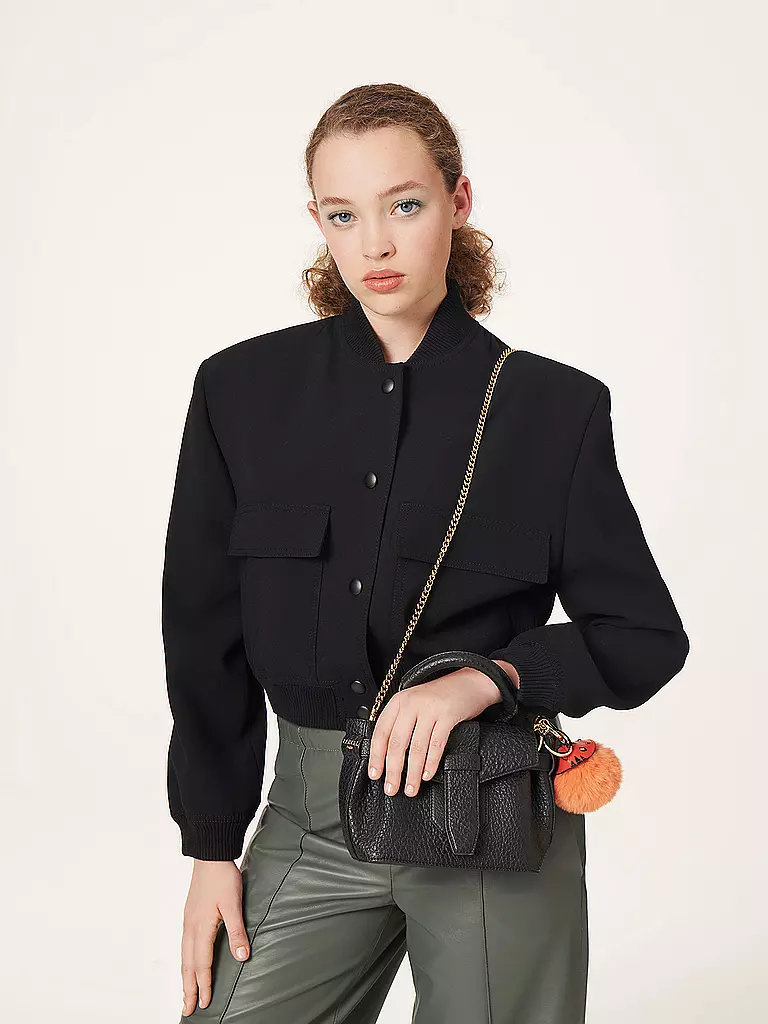LANCEL Ledertasche - Henkeltasche CHARLIE  schwarz