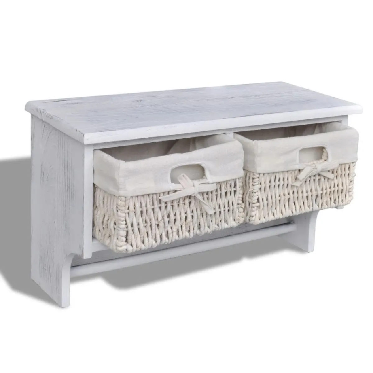 Decoshop26 Porte-manteau Blanc