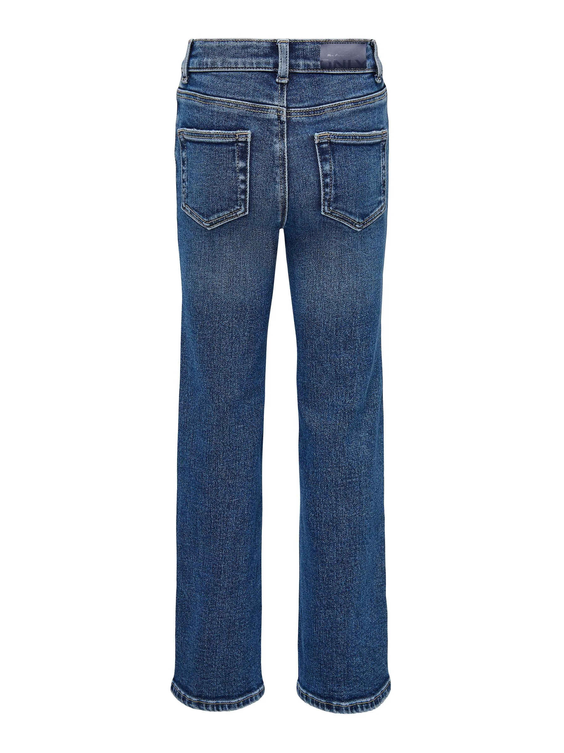 Blauw - Only kinderjeans met wijde pijpen