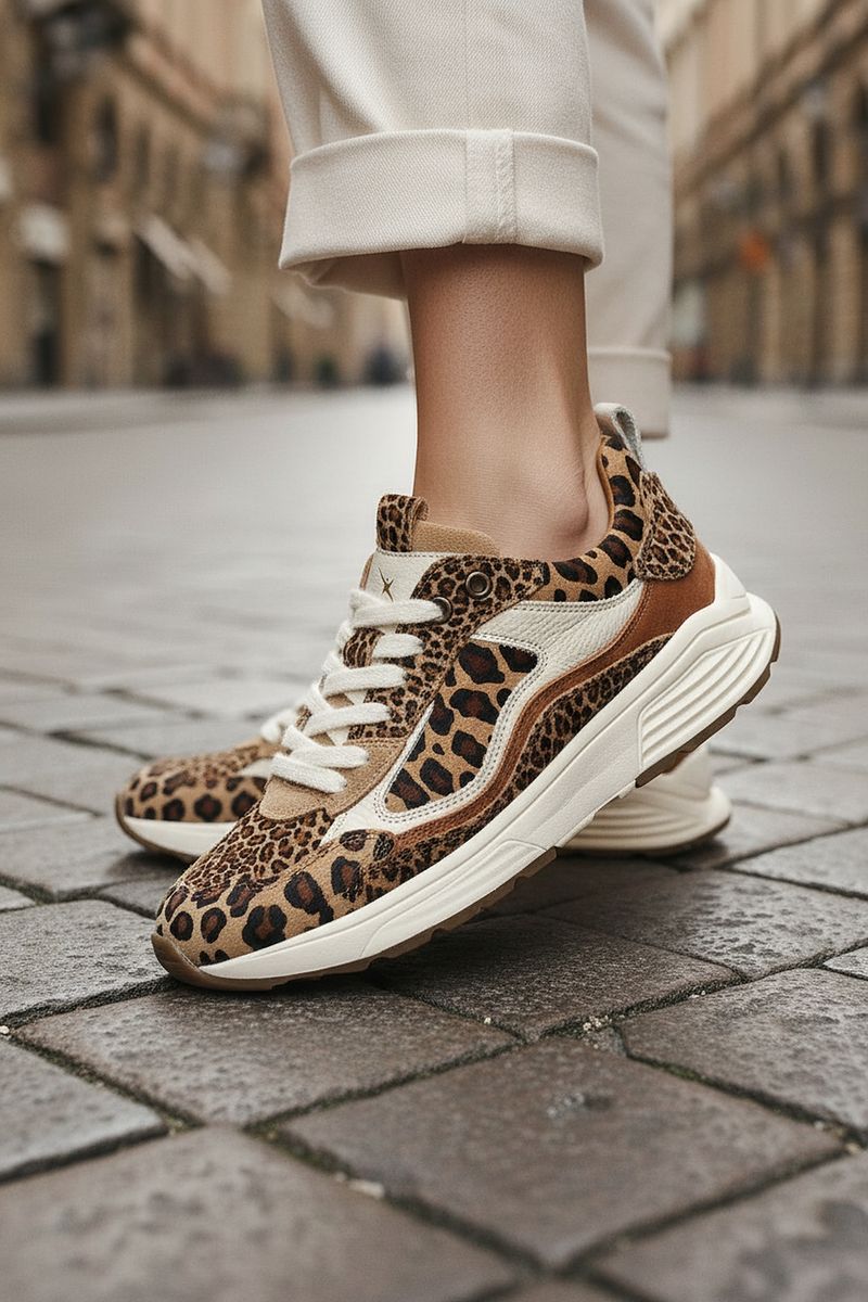 Xsensible Milau Stretchwalker Sneakers Bruin Dames