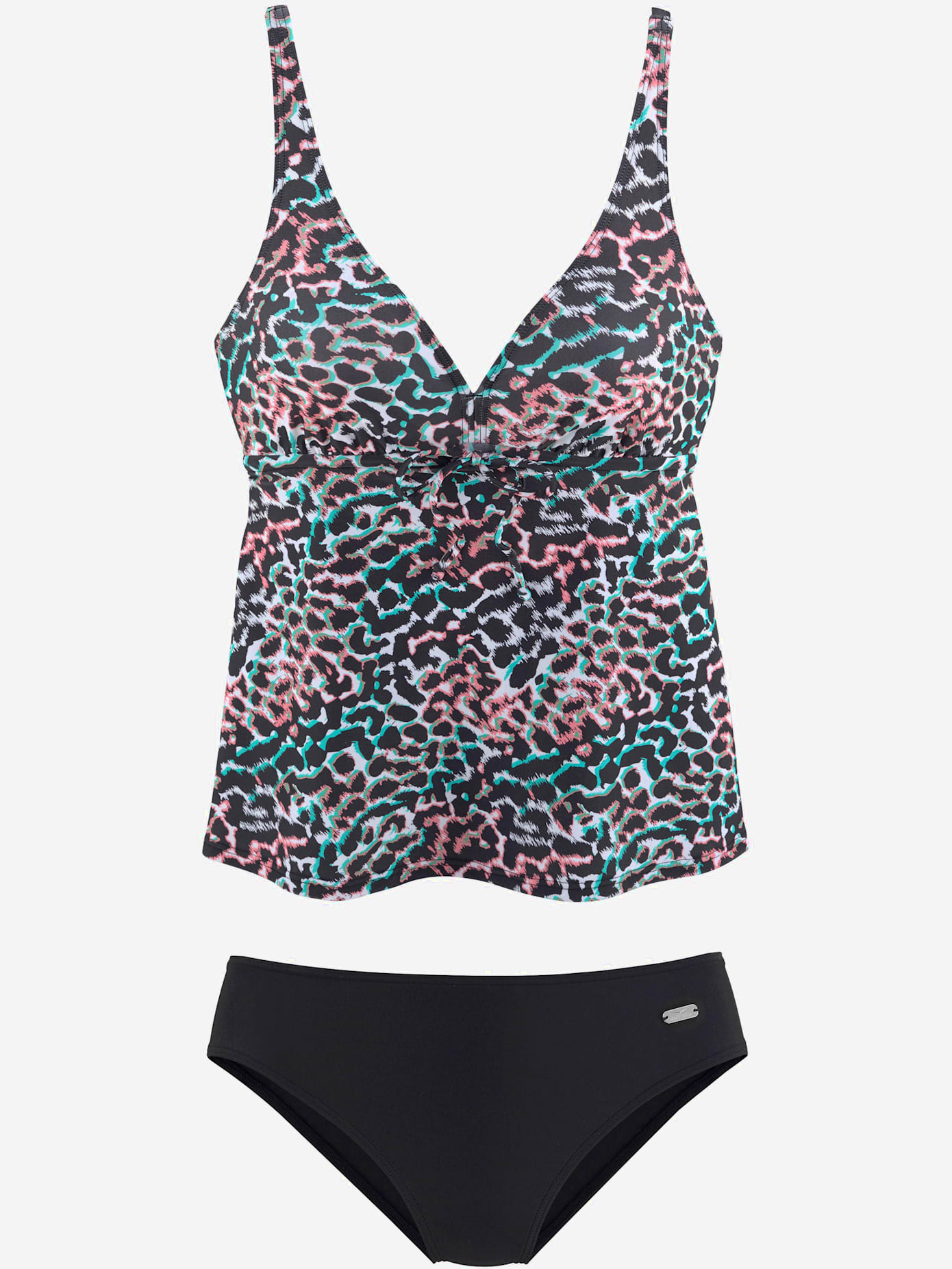 Tankini à armatures imprimé animal coloré