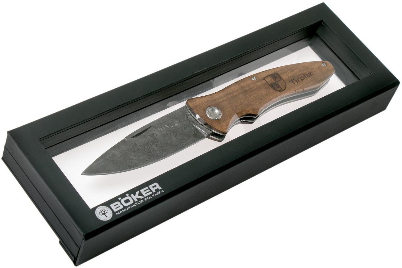 Böker Tirpitz Damast Wood 42 Limited Edition 110197DAM zakmes