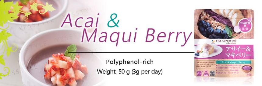 FINE JAPAN - Fijne Superfood Acai & Maqui Bessen Poeder