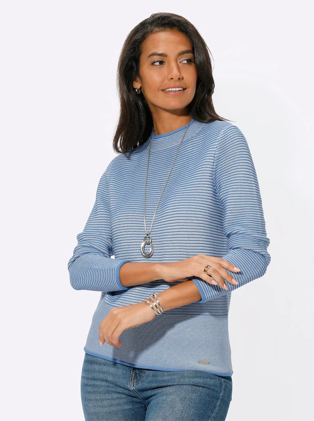 Casual Looks Stehkragenpullover »Pullover«