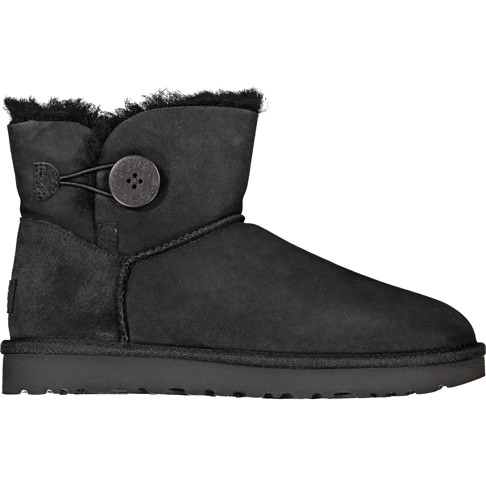 UGG Damen-Winterstiefel Mini Bailey Button II schwarz, 40