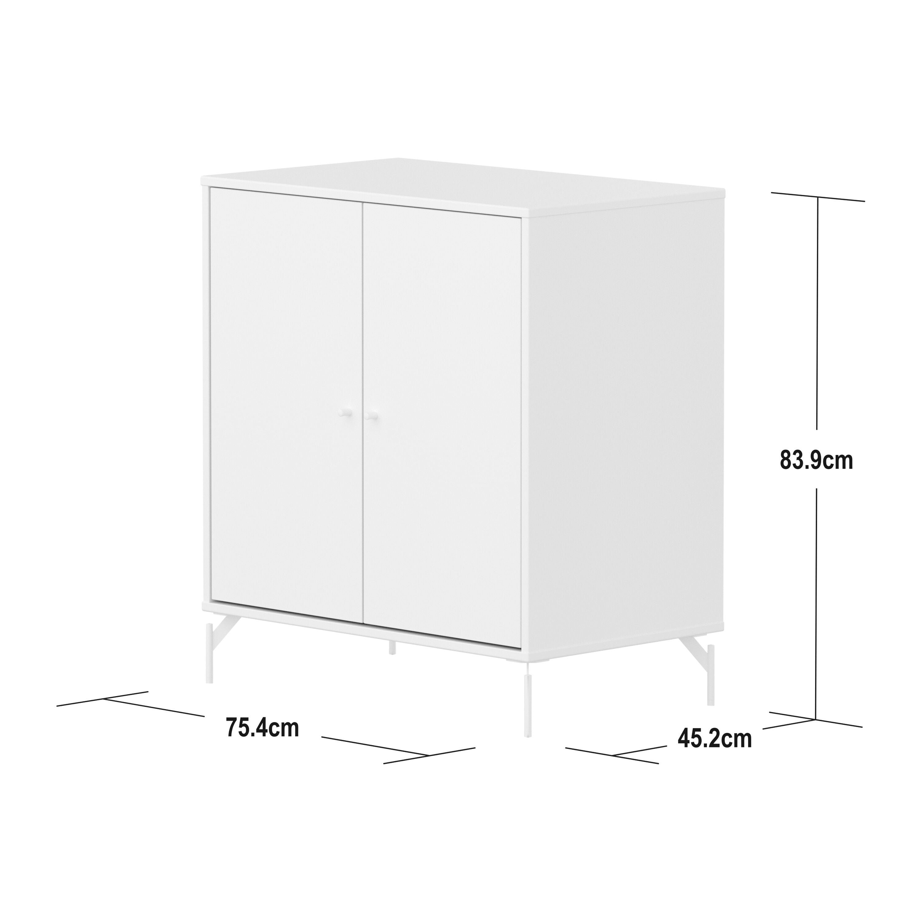 Flexa SAGA Kommode - Weiss / B: 75.0 cm x T: 45.0 cm x H: 84.0 cm