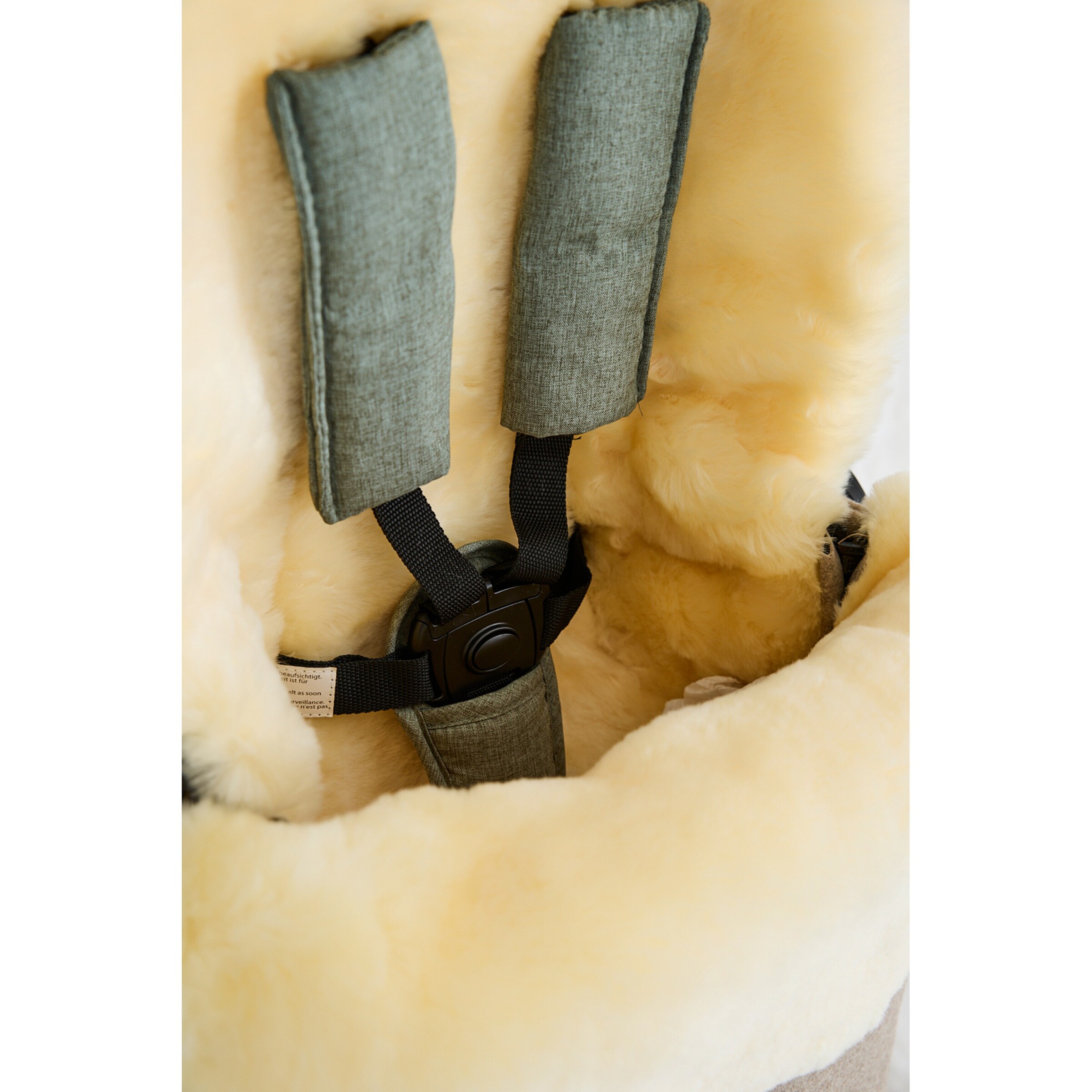 babycab Winterfußsack Lammfell Lille Wool für Kinderwagen, Buggy braun