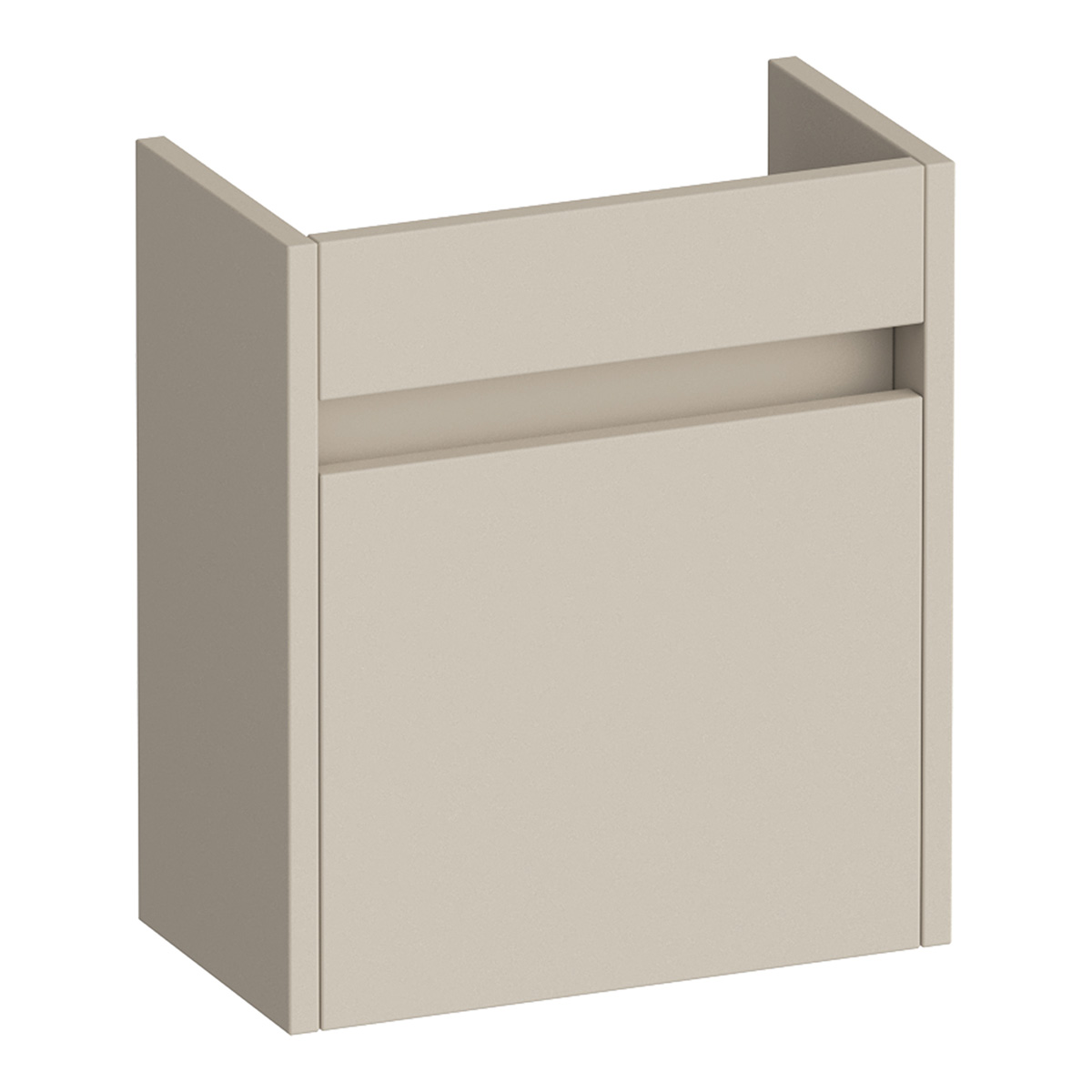 Brauer Adore fonteinkast 40cm met 1 deur rechtsdraaiend beige mat
