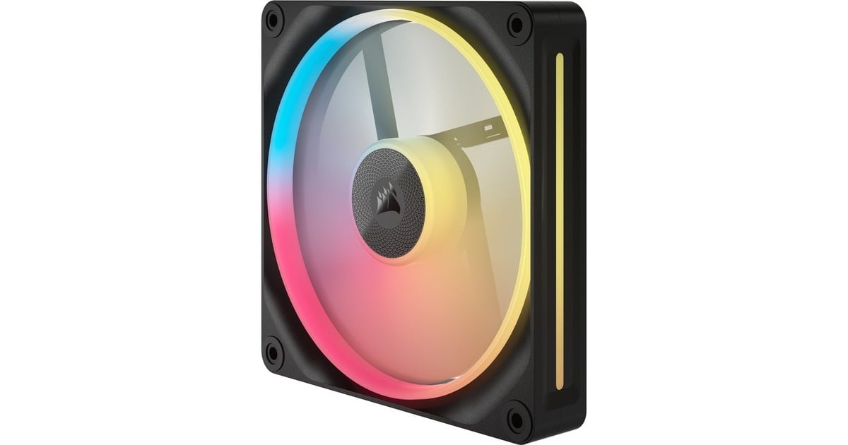 CorsairiCUE LINK LX140-R RGB Reverse case fan  (Zwart, 140 x 140 x 25 mm, PWM)