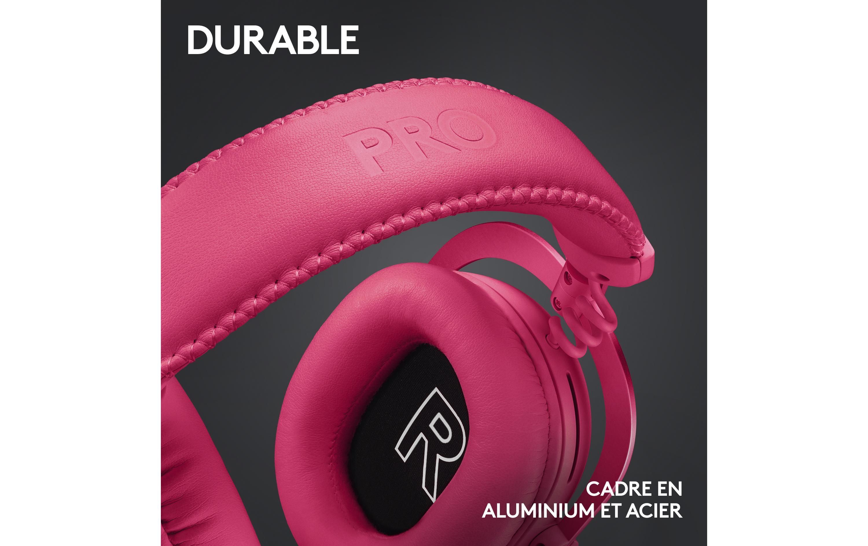 Headset G Pro X 2 Wireless Lightspeed Gaming Magenta<br>Kabelloses Over-Ear-Headset mit Surround-Sound und weichem Ohrpolster