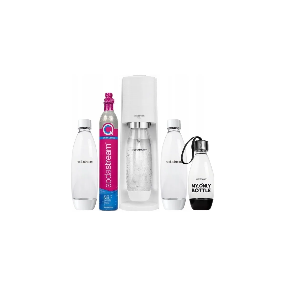 SodaStream Terra White Värdeförpackning med 3 flaskor
