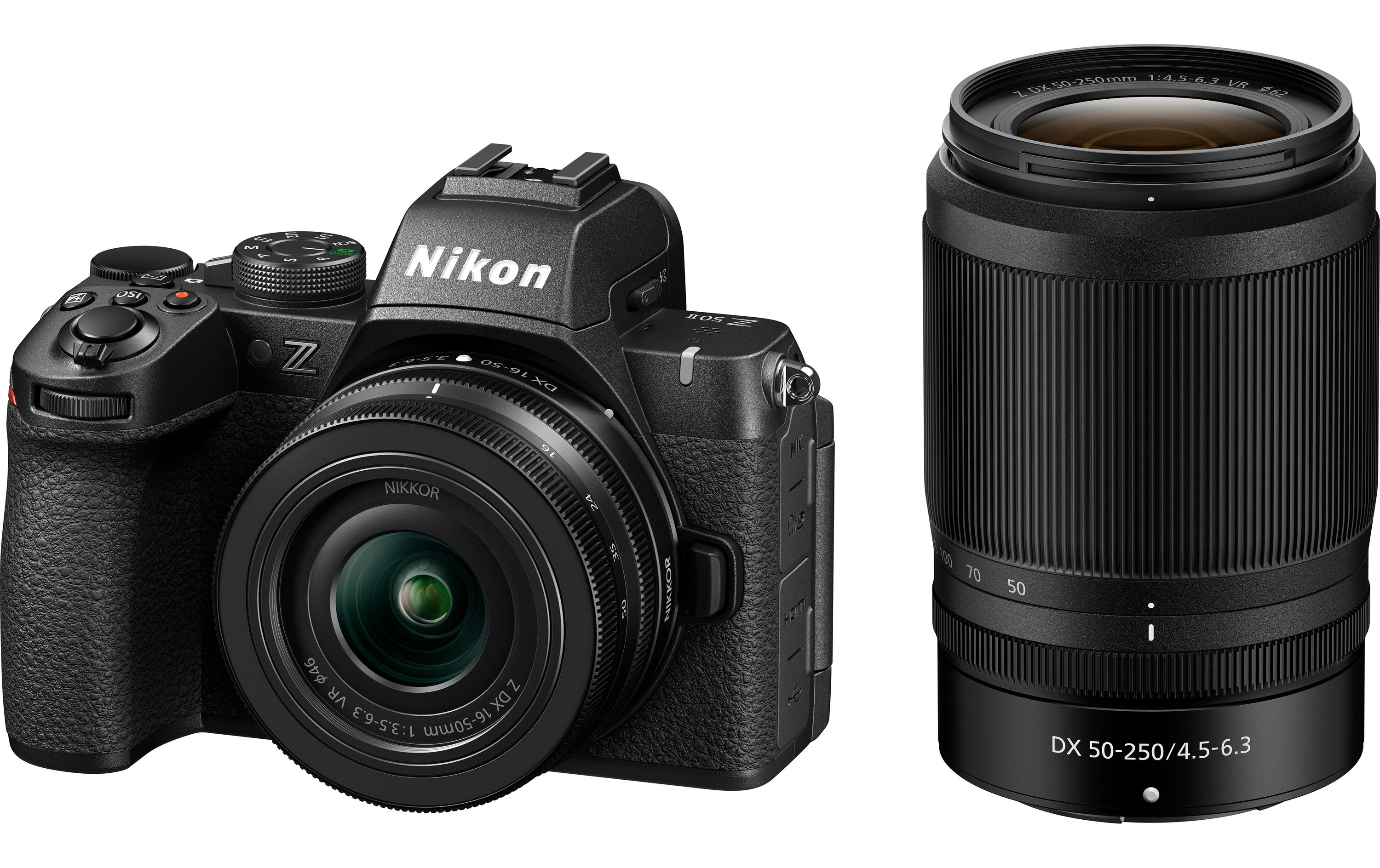Fotokamera Z50 II Kit 16-50mm / 50-250mm<br>Leistungsstarke spiegellose Digitalkamera mit 16-50mm und 50-250mm Objektiv