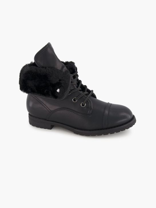 Landrover Schnür-Stiefelette Schwarz