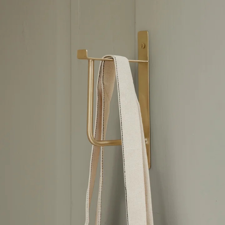 Ferm Living - Kleider Wandhaken, Messing schwarz