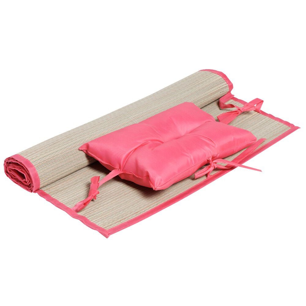 Natte de plage avec coussin 190x60 cm