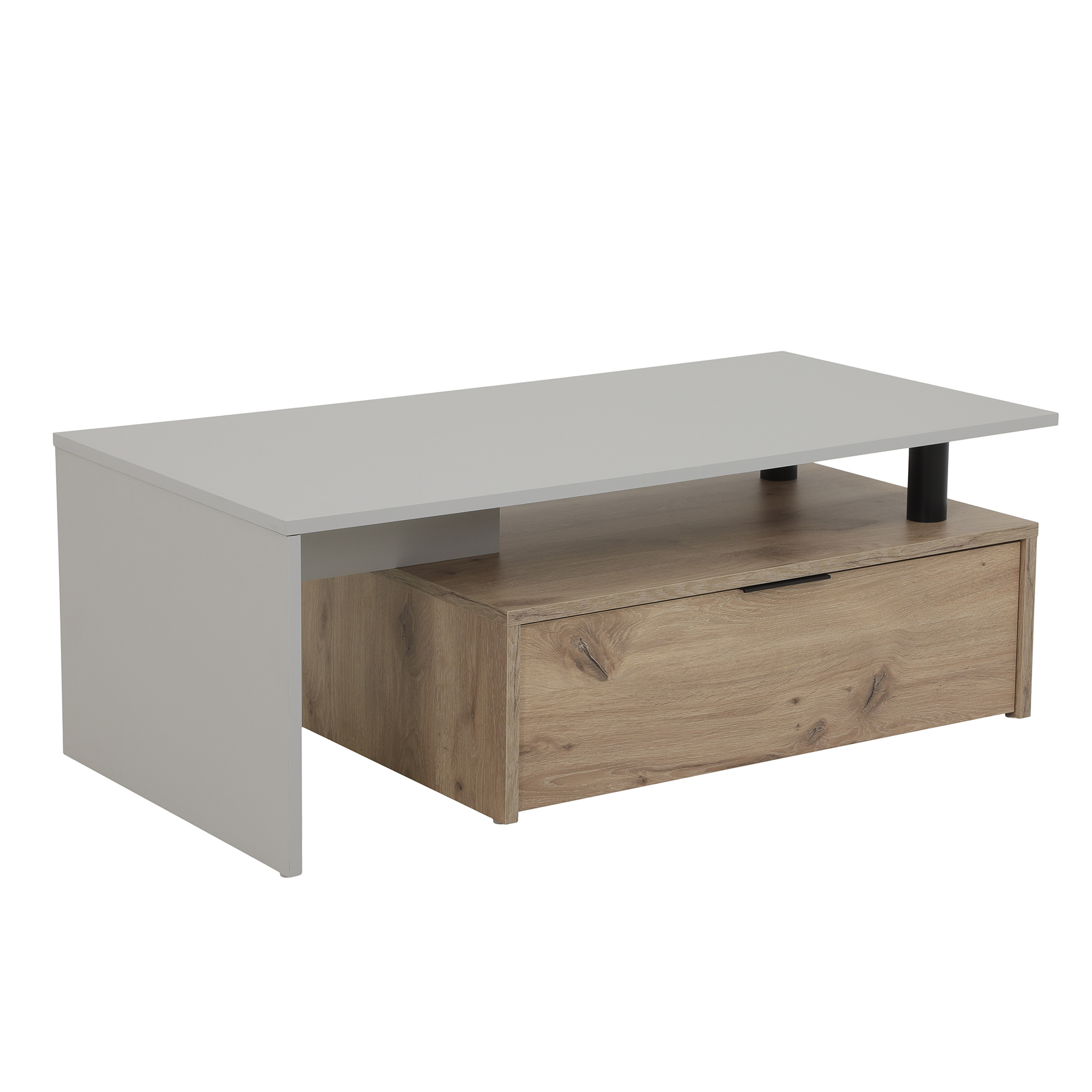 Couchtisch - hellgrau-Viking Oak Nachbildung - 110 cm