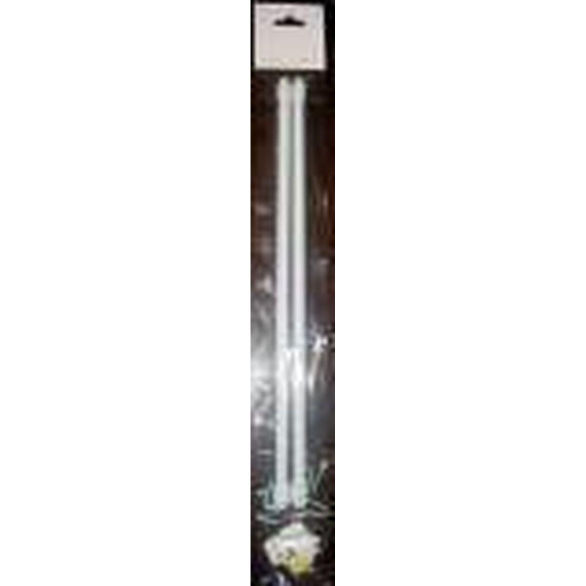 TRINGLE EXTENSIBLE OVALE 50 X 80 ET 4 SUPPORTS BLANC