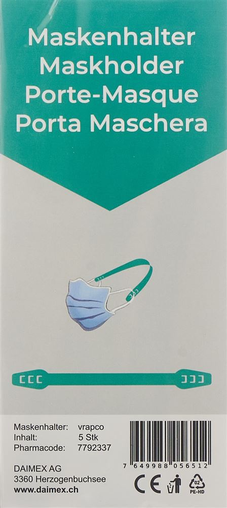 Vrapco Maskenhalter<br>5 Stück