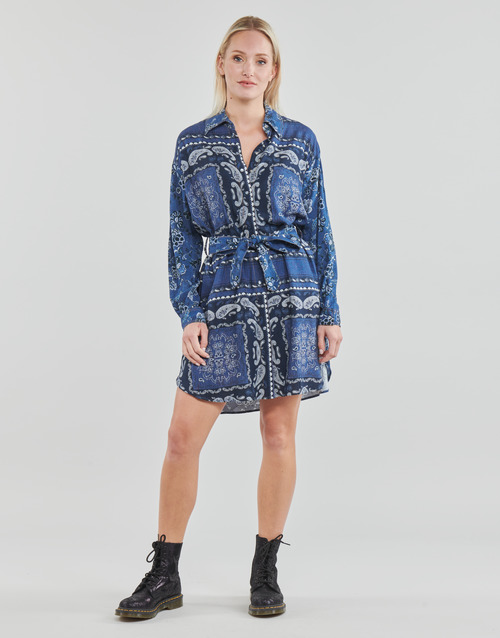 Liu Jo - ABITO CAMICIA DEN.BLUE PRINTS WASH - BLEU