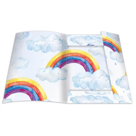 RNK Verlag Sammelmappe aus stabilem Karton, “Over the Rainbow” für DIN A4