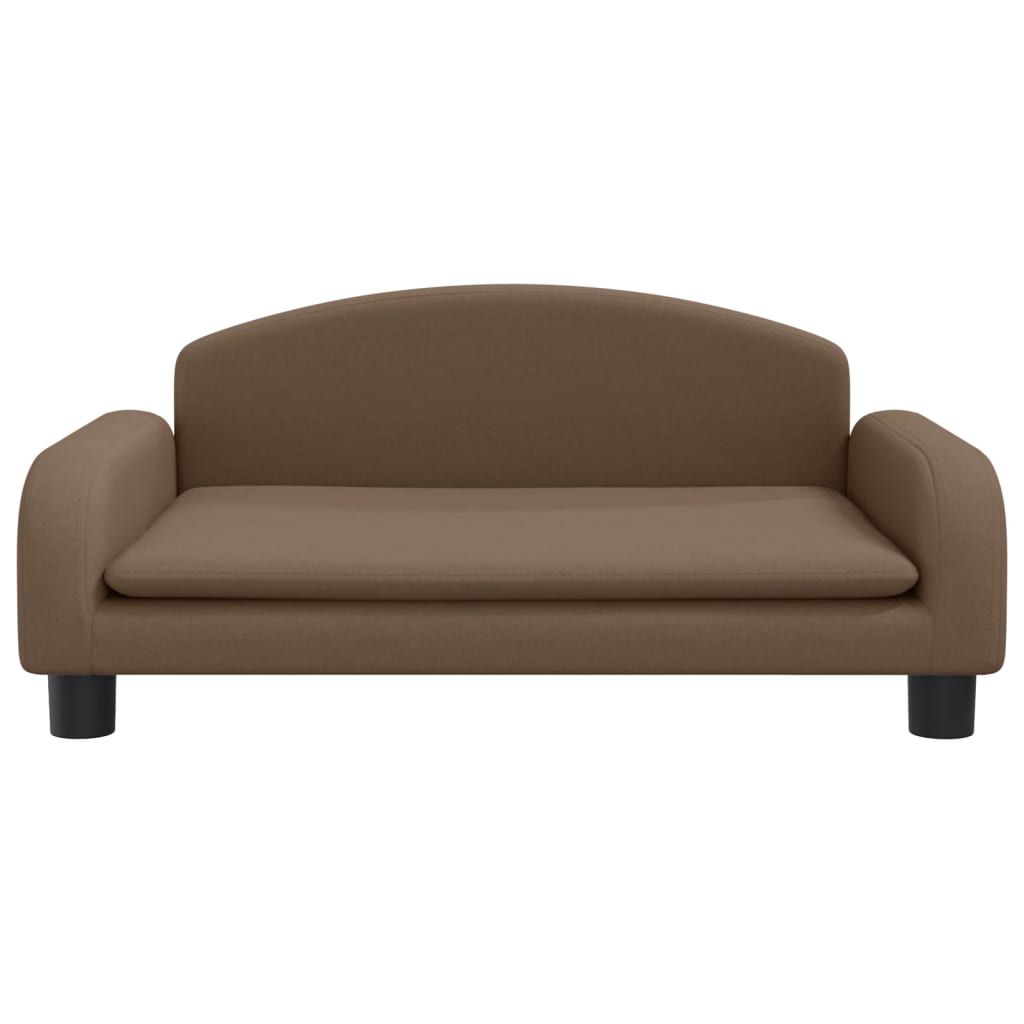 Cama para cães em couro sintético marrom vidaXL, 50x40x30 cm