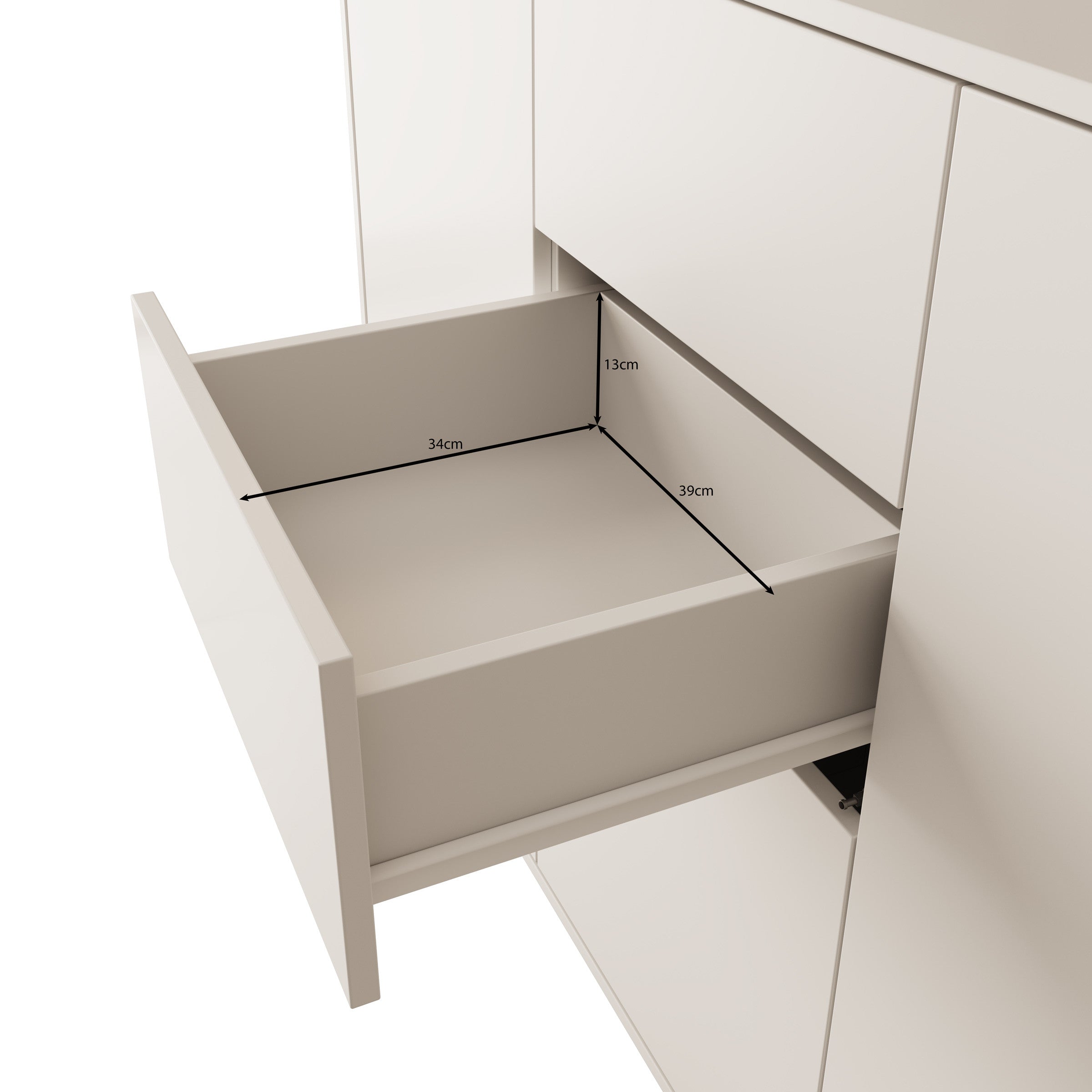 Gideon - Dressoir - Beige - 141x41x93 cm