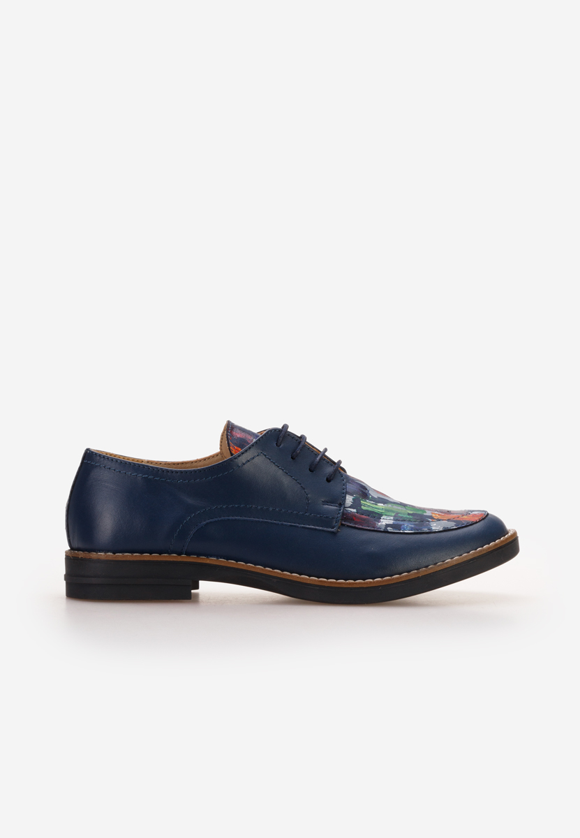 Chaussures derby en cuir marine Radiant V5