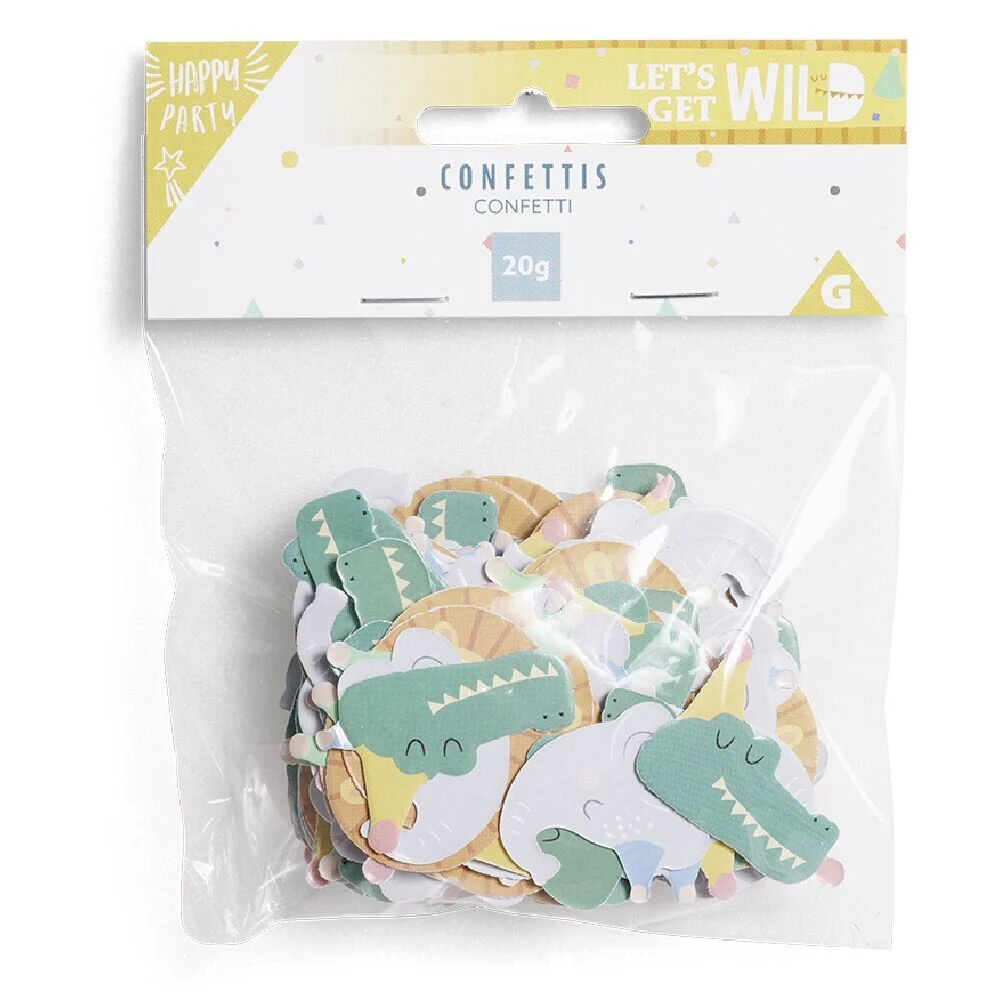 Confetti thème animaux sauvages 20g