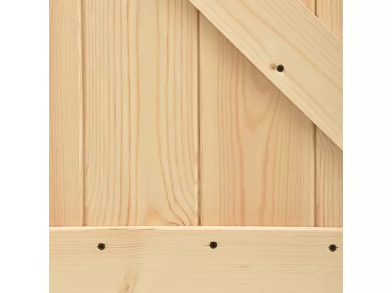 Porte coulissante et kit de quincaillerie 85x210 cm pin massif