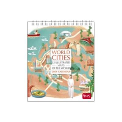 Legami Special Edition - Calendrier 2024 - 12 x 14,5 cm - villes du monde